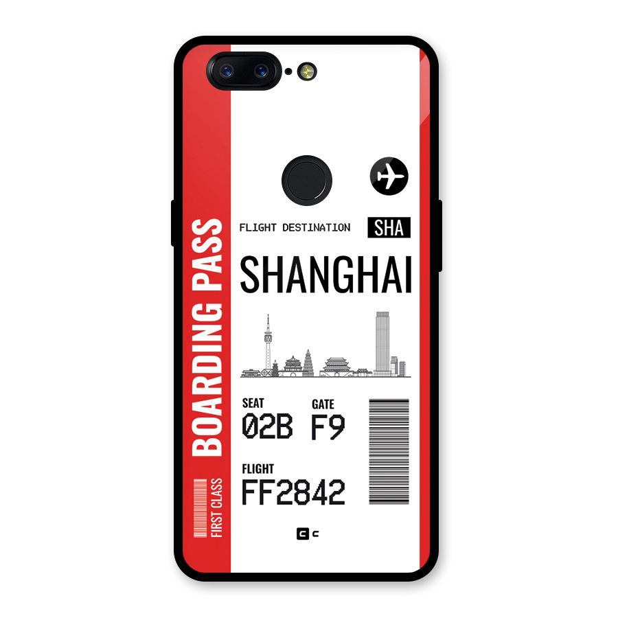 Shanghai Boarding Pass Glass Back Case for OnePlus 5T