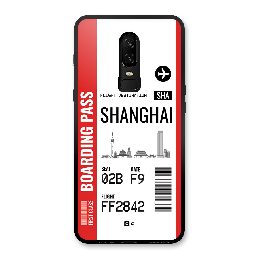 Shanghai Boarding Pass Glass Back Case for OnePlus 6