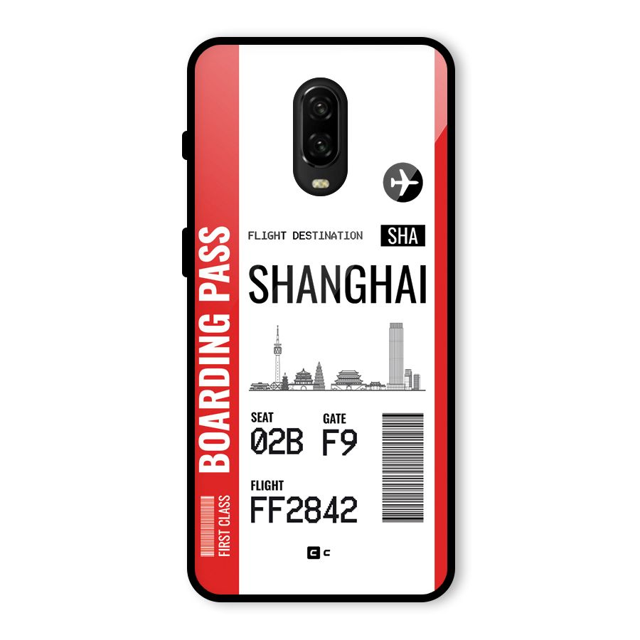 Shanghai Boarding Pass Glass Back Case for OnePlus 6T