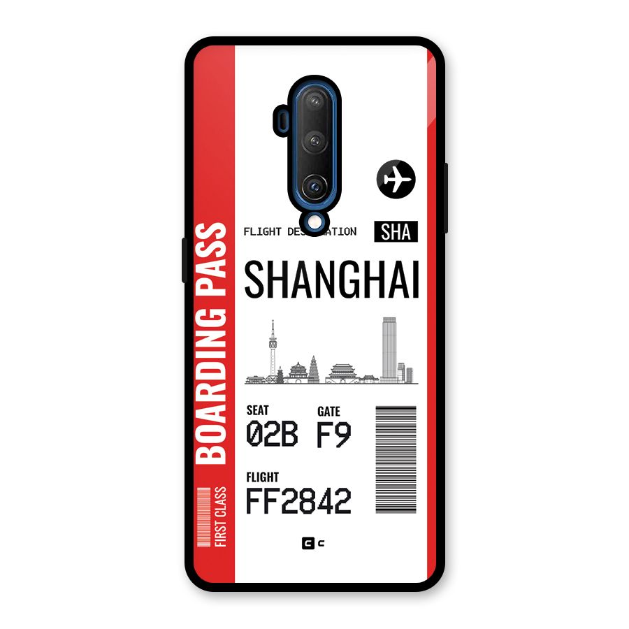 Shanghai Boarding Pass Glass Back Case for OnePlus 7T Pro
