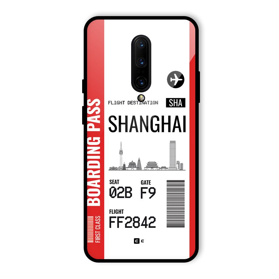 Shanghai Boarding Pass Glass Back Case for OnePlus 7 Pro