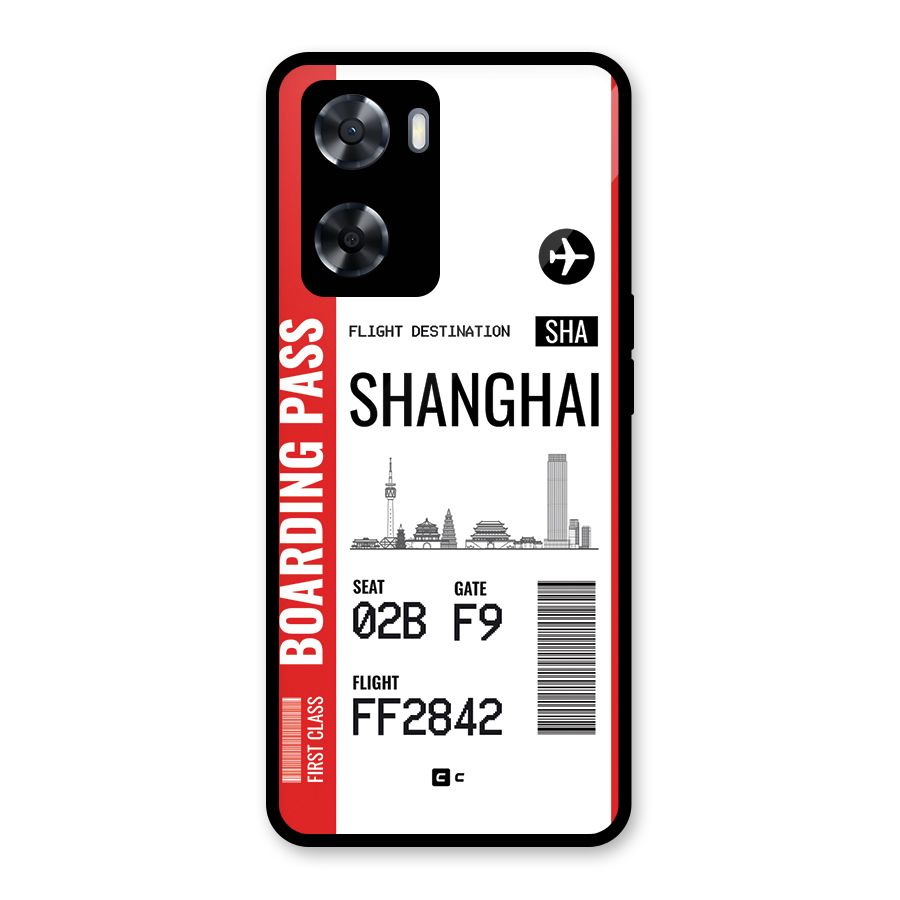 Shanghai Boarding Pass Glass Back Case for OnePlus Nord N20 SE