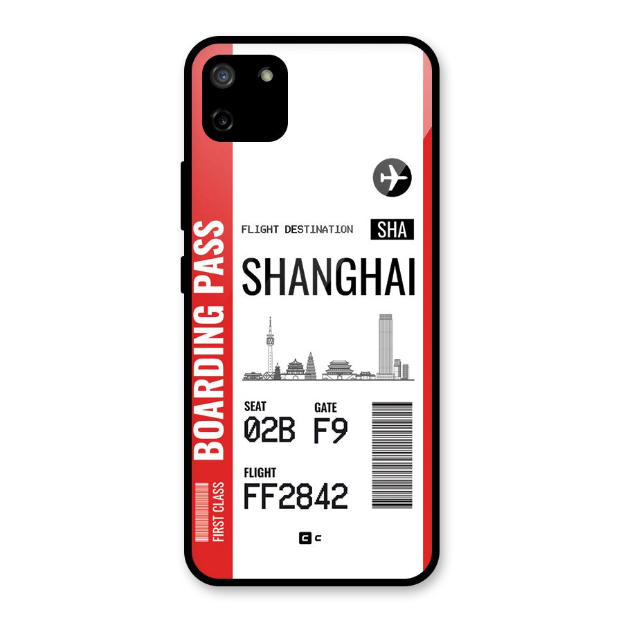 Shanghai Boarding Pass Glass Back Case for Realme C11