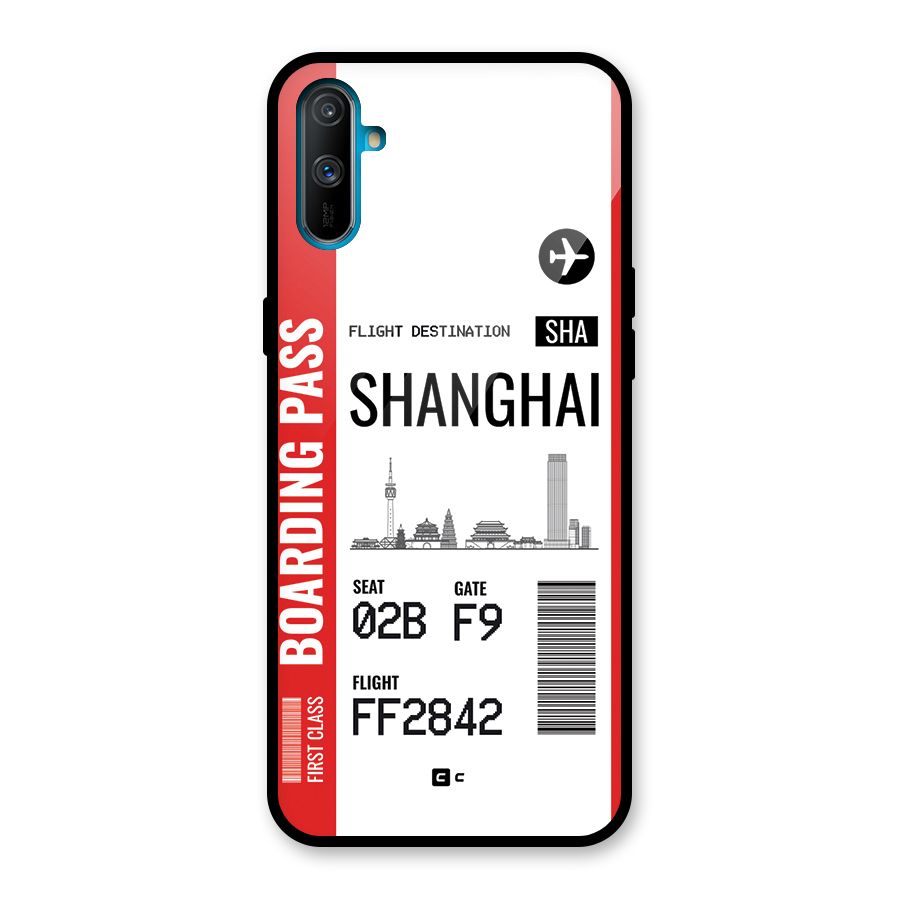 Shanghai Boarding Pass Glass Back Case for Realme C3