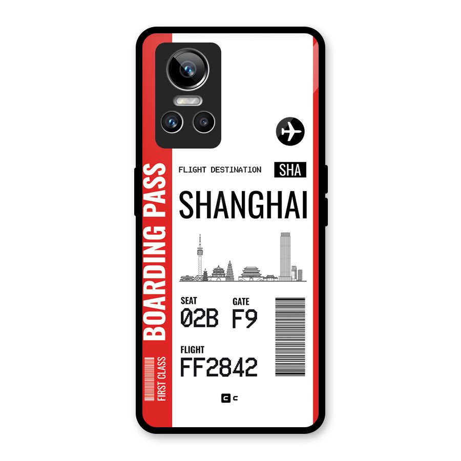 Shanghai Boarding Pass Glass Back Case for Realme GT Neo 3