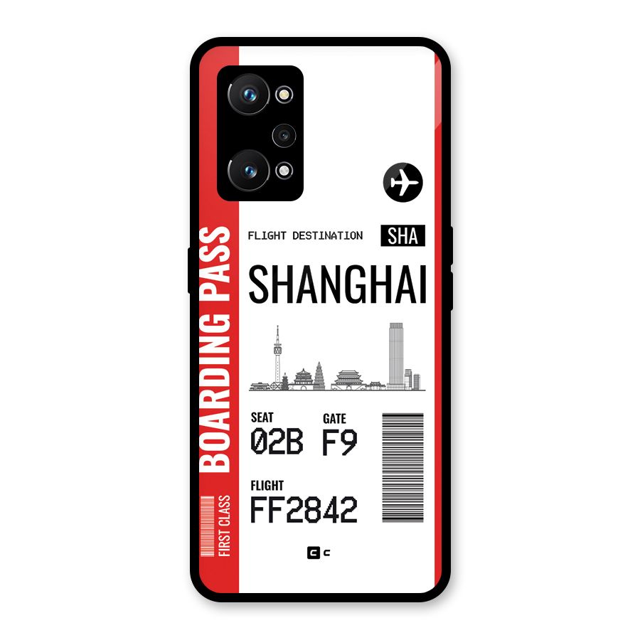 Shanghai Boarding Pass Glass Back Case for Realme GT Neo 3T