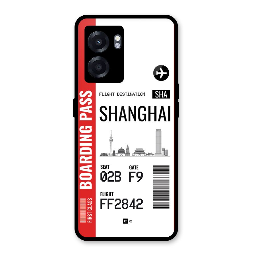 Shanghai Boarding Pass Glass Back Case for Realme Narzo 50 5G