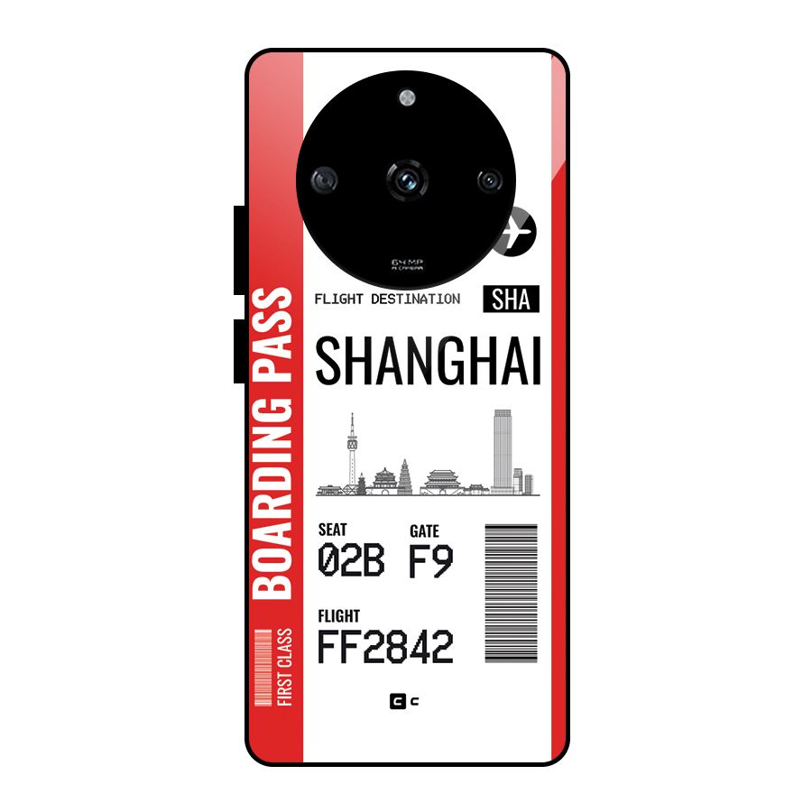 Shanghai Boarding Pass Glass Back Case for Realme Narzo 60 5G