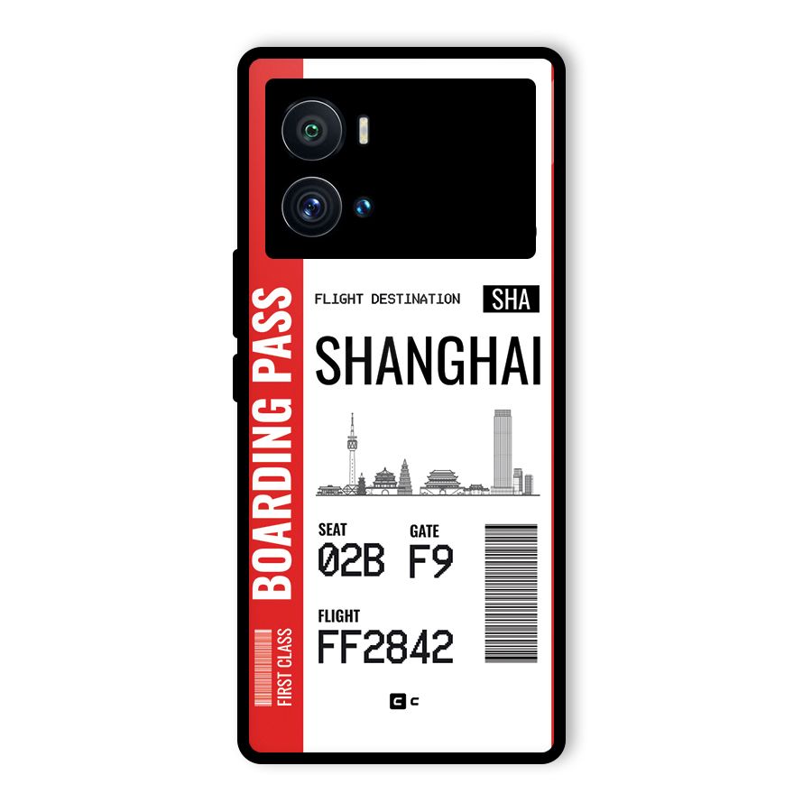 Shanghai Boarding Pass Glass Back Case for Vivo iQOO 9 Pro