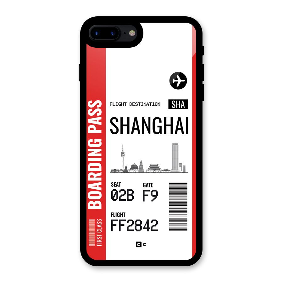 Shanghai Boarding Pass Glass Back Case for iPhone 7 Plus