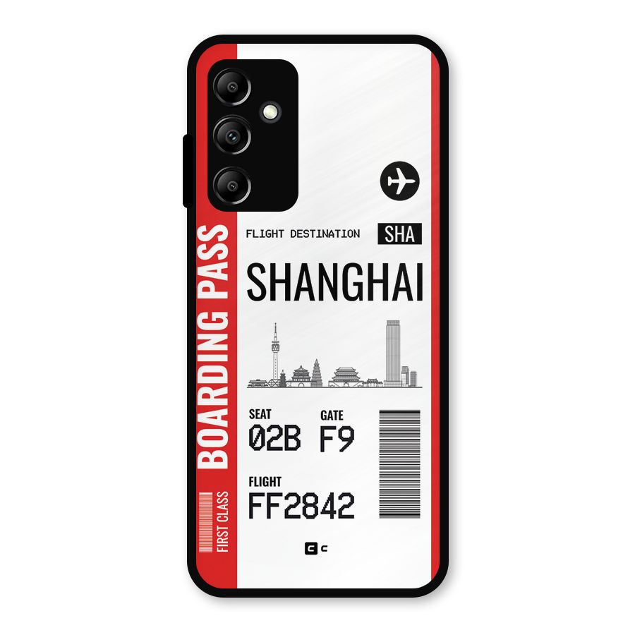 Shanghai Boarding Pass Metal Back Case for Galaxy A14 5G