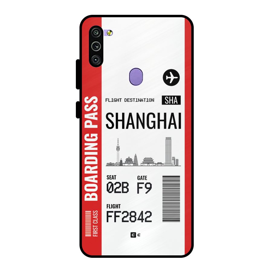 Shanghai Boarding Pass Metal Back Case for Galaxy M11