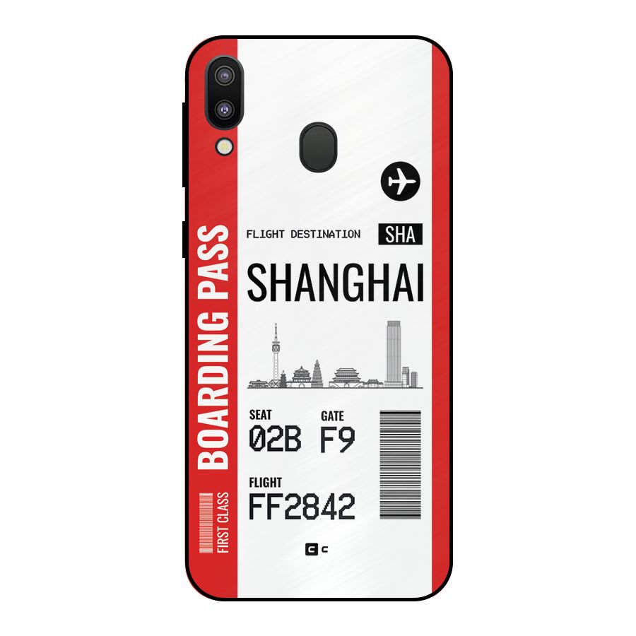 Shanghai Boarding Pass Metal Back Case for Galaxy M20