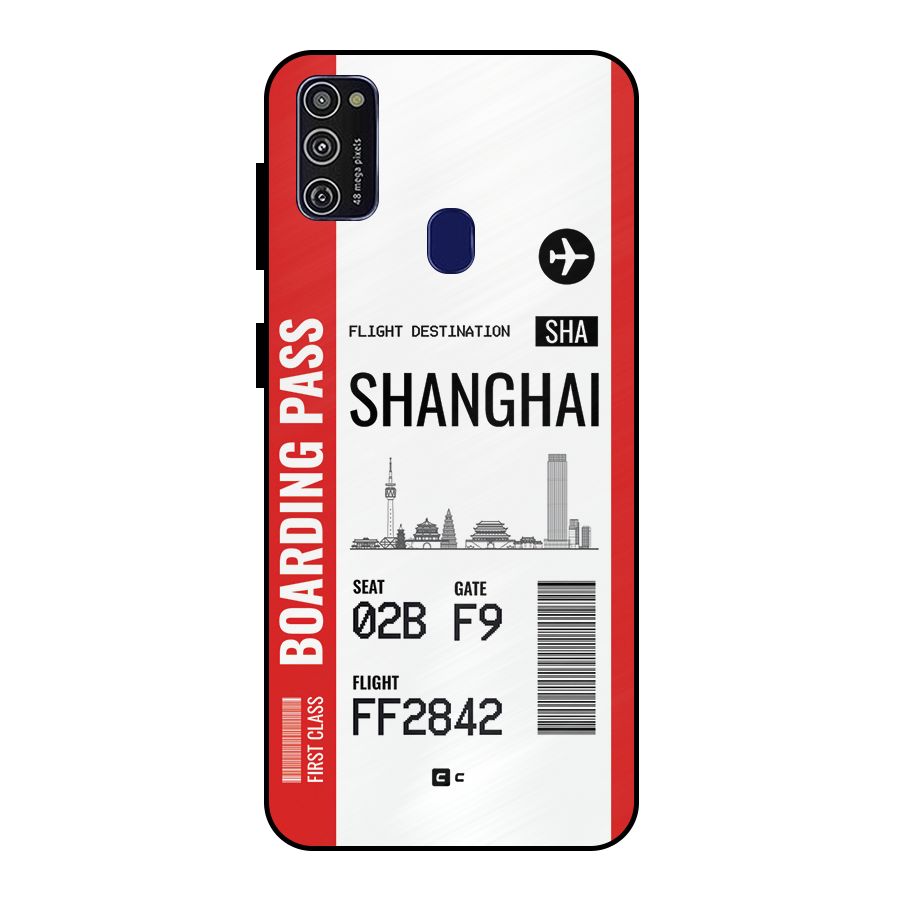 Shanghai Boarding Pass Metal Back Case for Galaxy M30s
