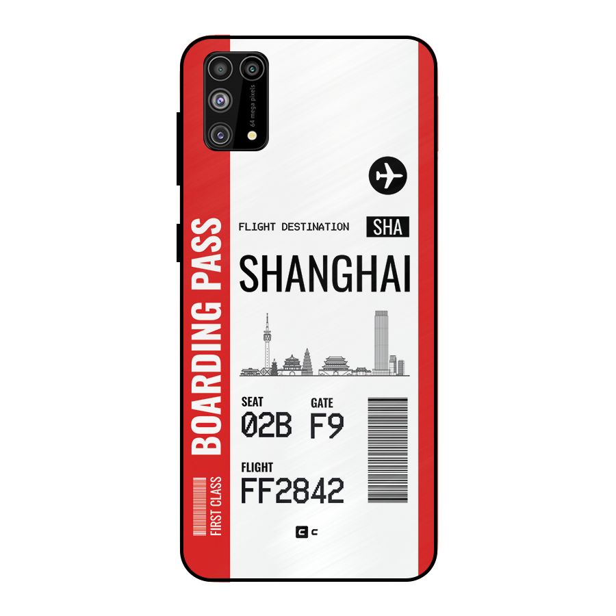 Shanghai Boarding Pass Metal Back Case for Galaxy M31