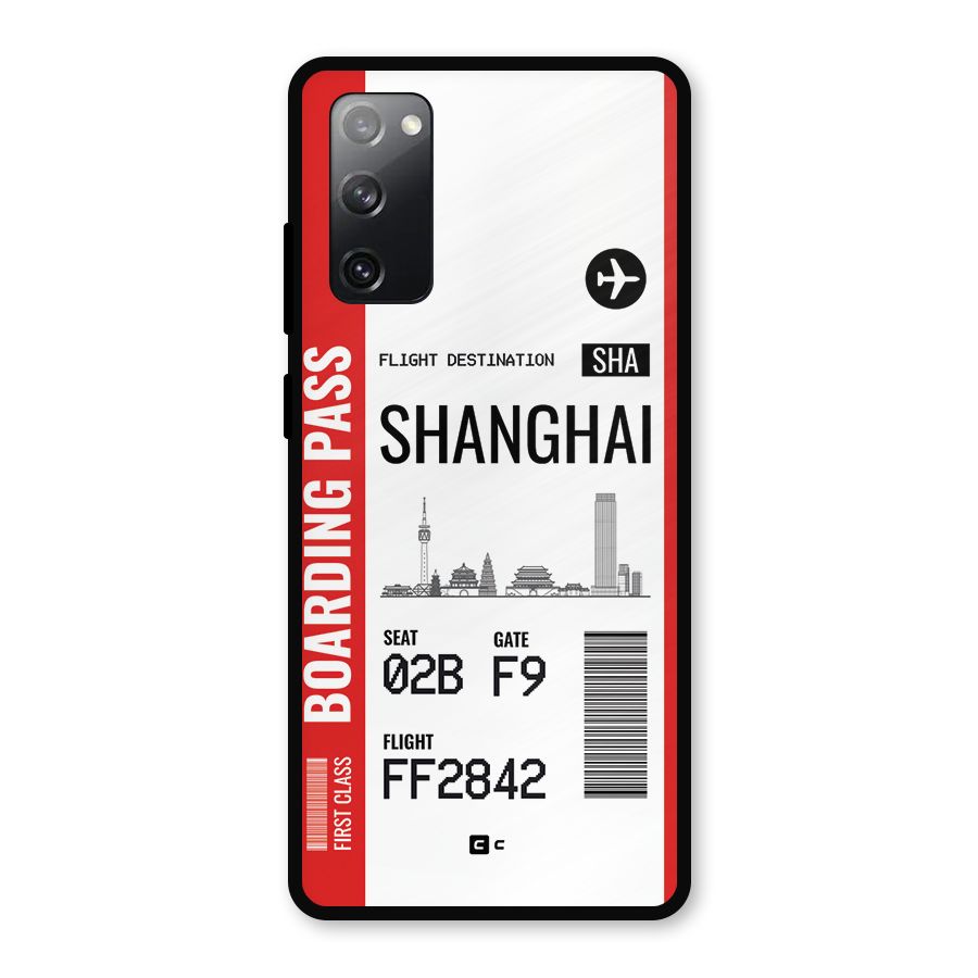 Shanghai Boarding Pass Metal Back Case for Galaxy S20 FE 5G