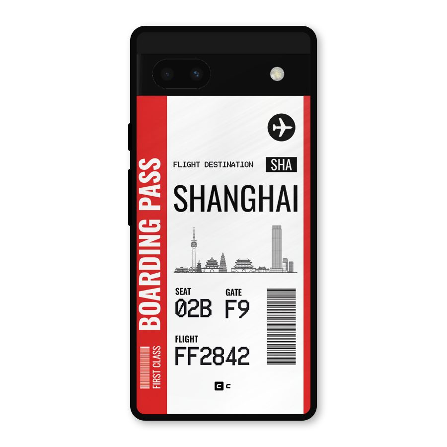 Shanghai Boarding Pass Metal Back Case for Google Pixel 6a