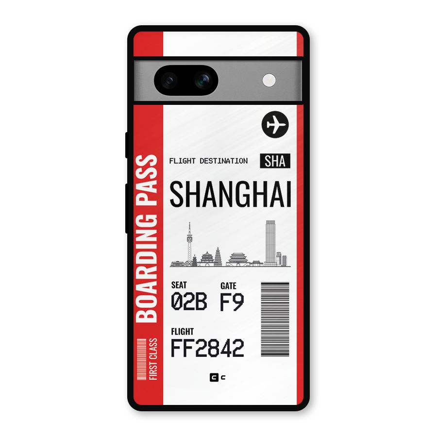 Shanghai Boarding Pass Metal Back Case for Google Pixel 7a
