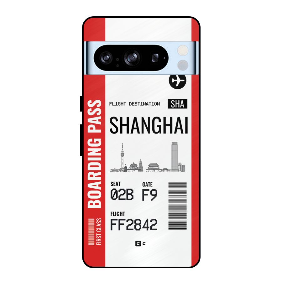 Shanghai Boarding Pass Metal Back Case for Google Pixel 8 Pro