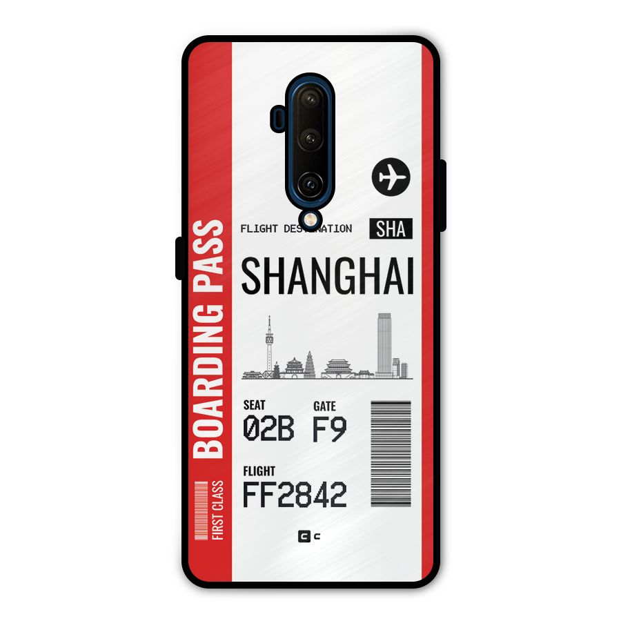 Shanghai Boarding Pass Metal Back Case for OnePlus 7T Pro