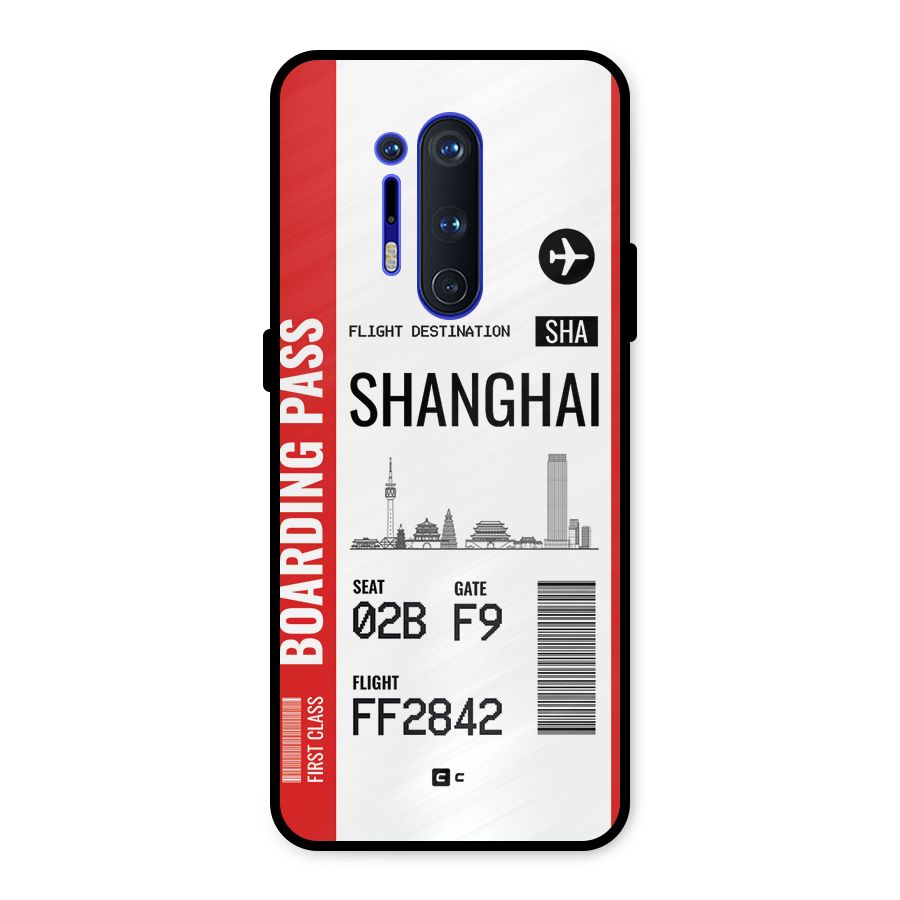 Shanghai Boarding Pass Metal Back Case for OnePlus 8 Pro