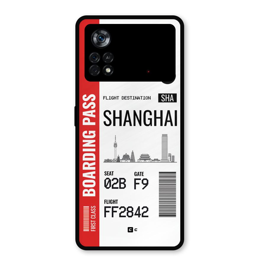 Shanghai Boarding Pass Metal Back Case for Poco X4 Pro 5G