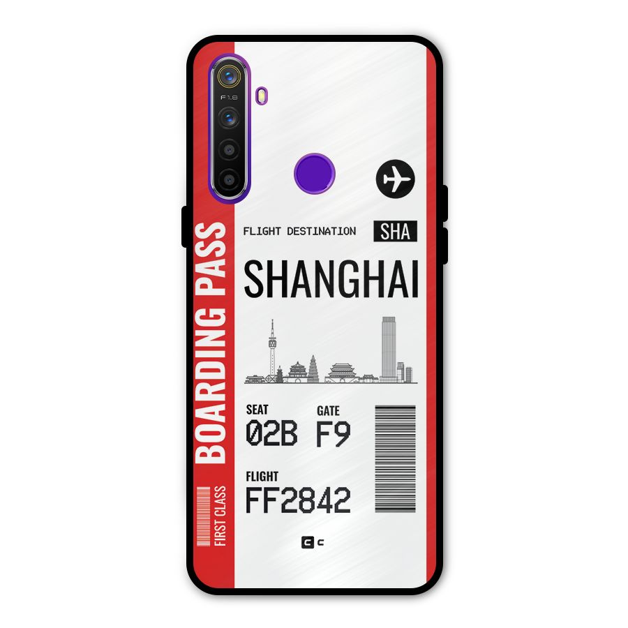 Shanghai Boarding Pass Metal Back Case for Realme 5i