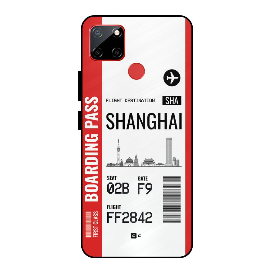 Shanghai Boarding Pass Metal Back Case for Realme C12