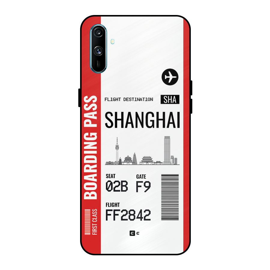 Shanghai Boarding Pass Metal Back Case for Realme C3