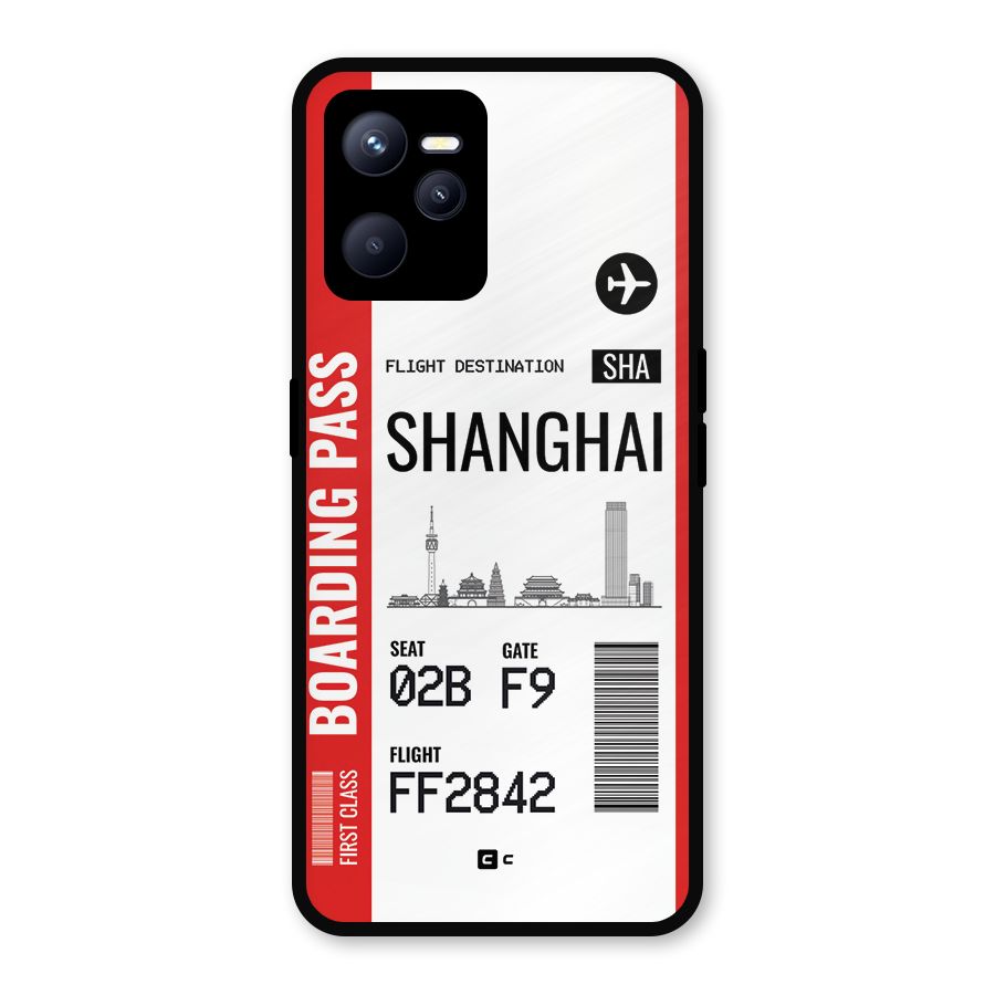 Shanghai Boarding Pass Metal Back Case for Realme C35