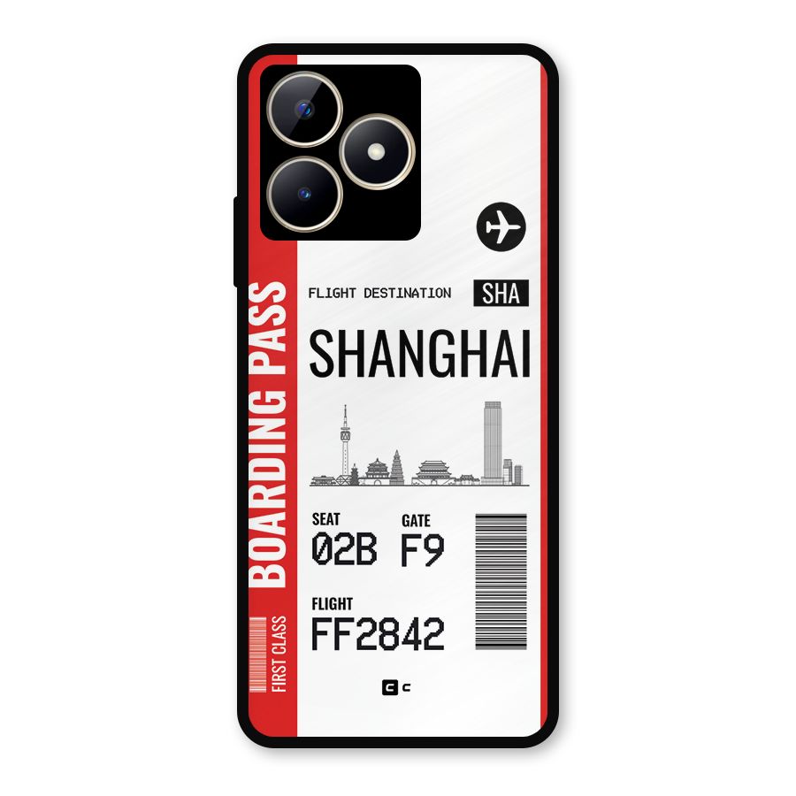 Shanghai Boarding Pass Metal Back Case for Realme C53