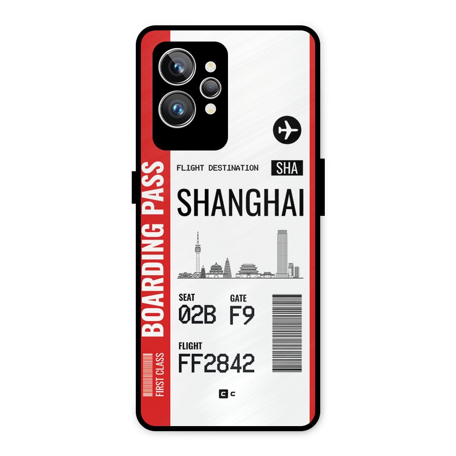Shanghai Boarding Pass Metal Back Case for Realme GT2 Pro