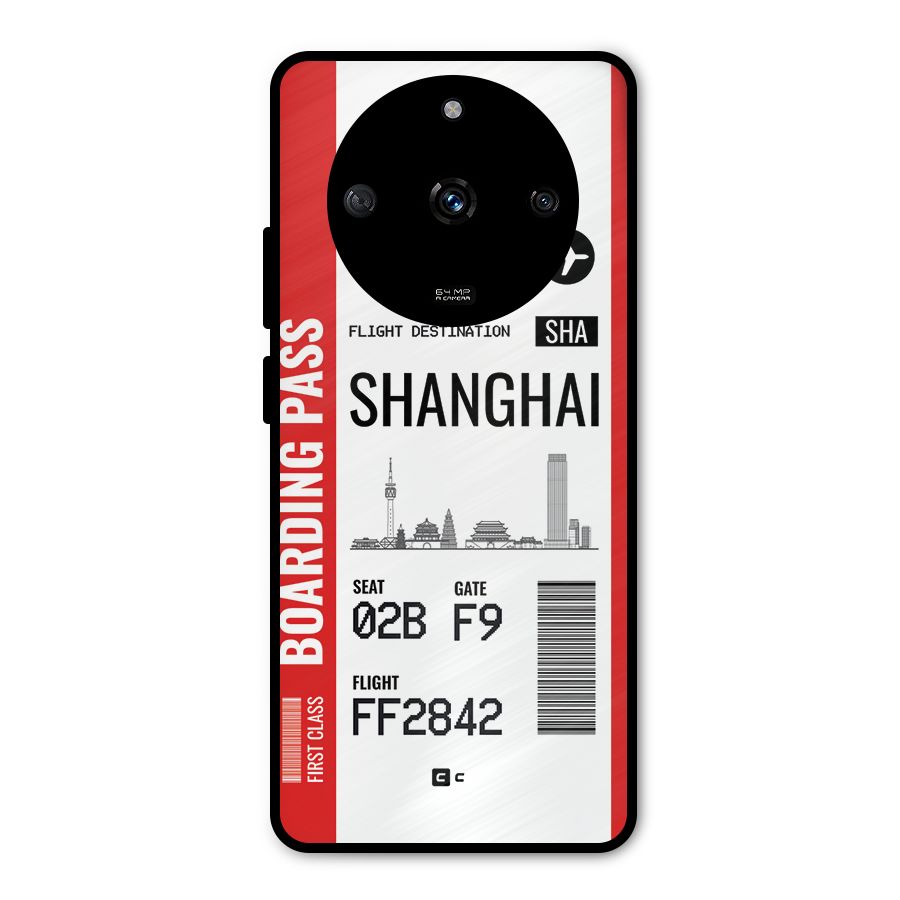 Shanghai Boarding Pass Metal Back Case for Realme Narzo 60 5G