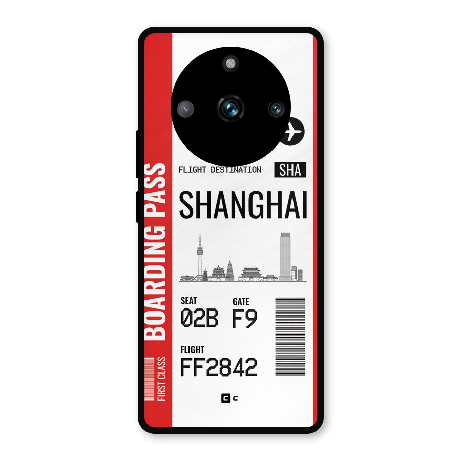 Shanghai Boarding Pass Metal Back Case for Realme Narzo 60 Pro