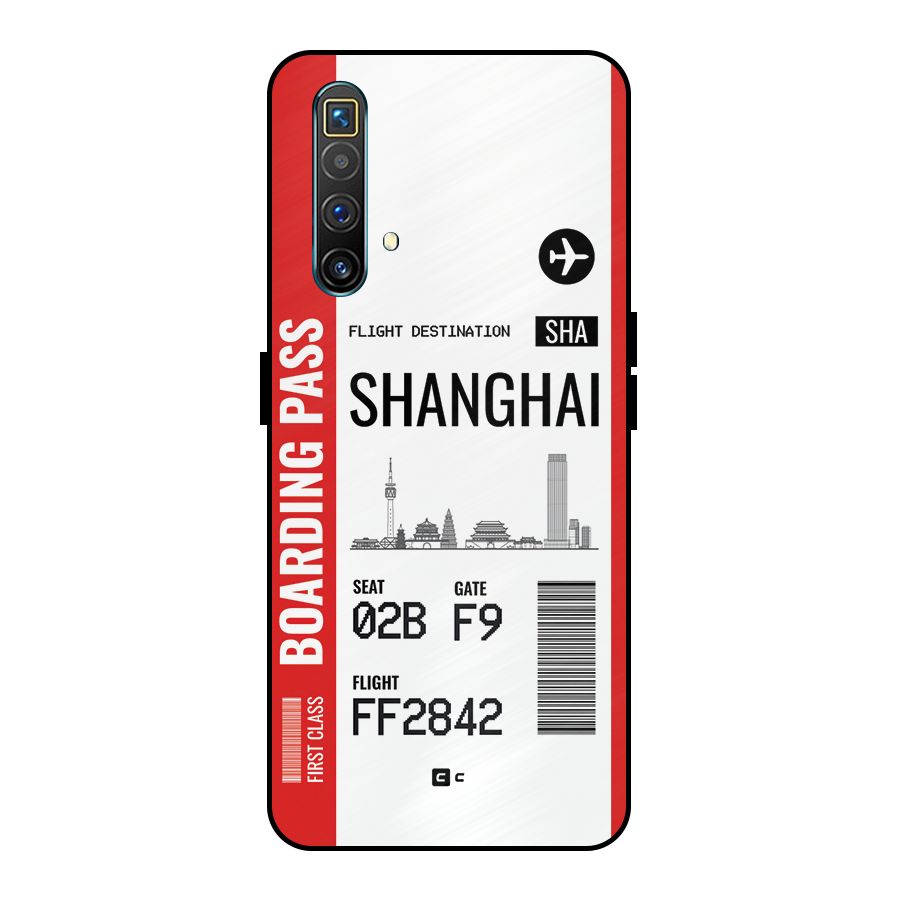 Shanghai Boarding Pass Metal Back Case for Realme X3