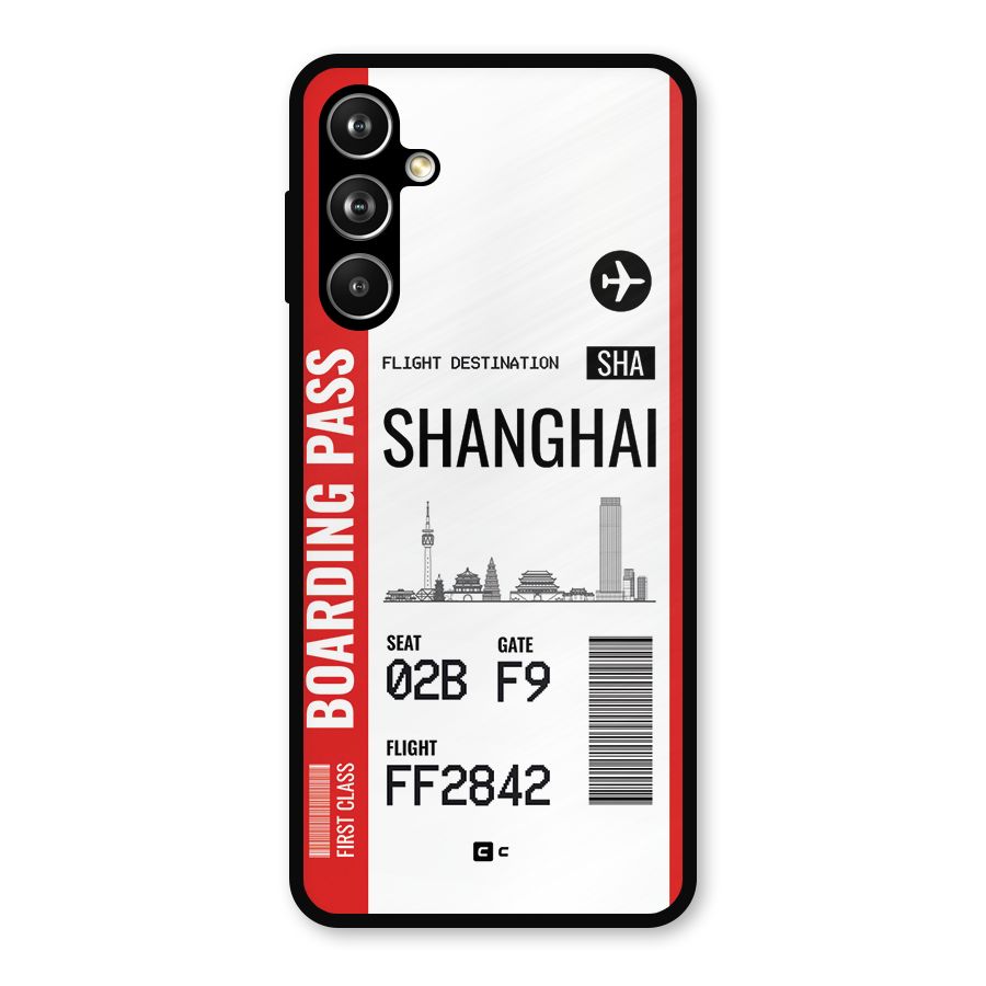 Shanghai Boarding Pass Metal Back Case for Samsung Galaxy M54
