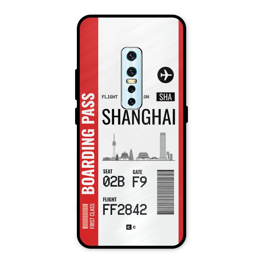 Shanghai Boarding Pass Metal Back Case for Vivo V17 Pro