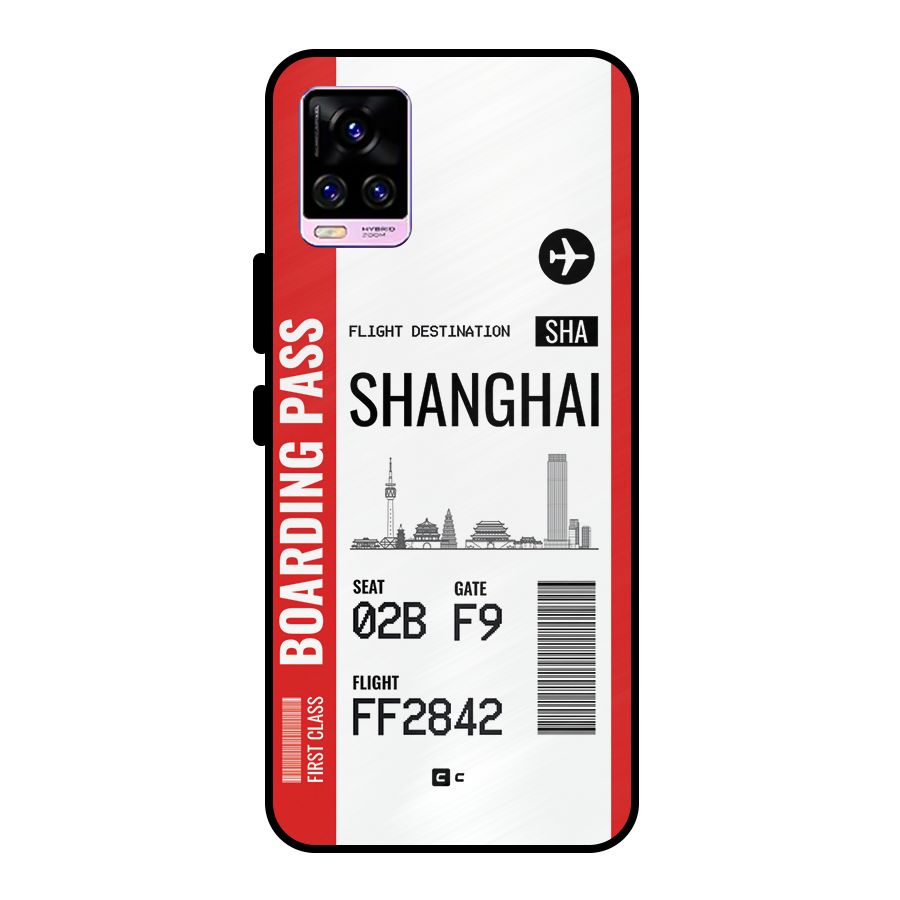 Shanghai Boarding Pass Metal Back Case for Vivo V20 Pro