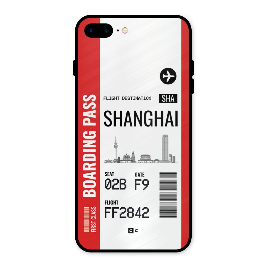 Shanghai Boarding Pass Metal Back Case for iPhone 8 Plus