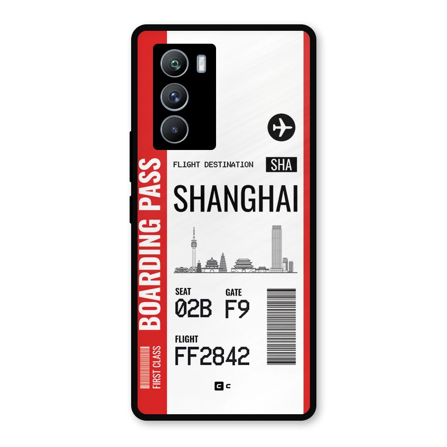 Shanghai Boarding Pass Metal Back Case for iQOO 9 SE