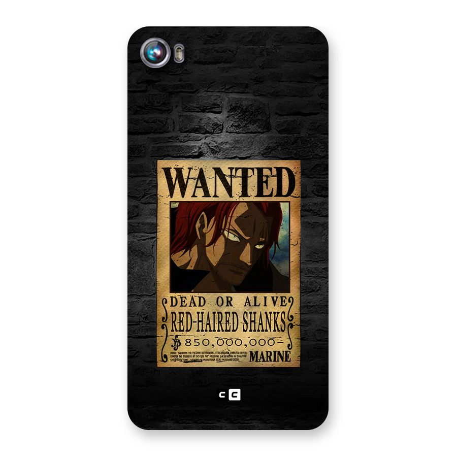 Shanks Wanted Back Case for Canvas Fire 4 (A107)