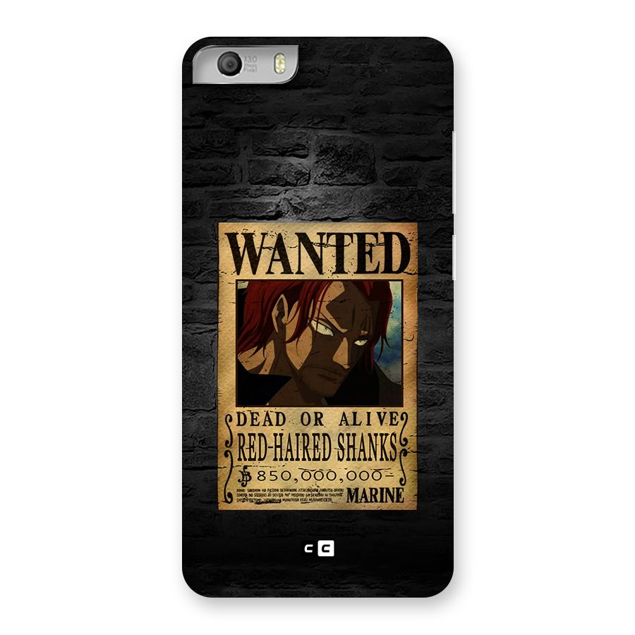 Shanks Wanted Back Case for Canvas Knight 2