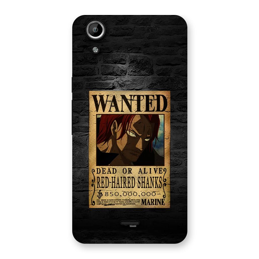 Shanks Wanted Back Case for Canvas Selfie Lens Q345