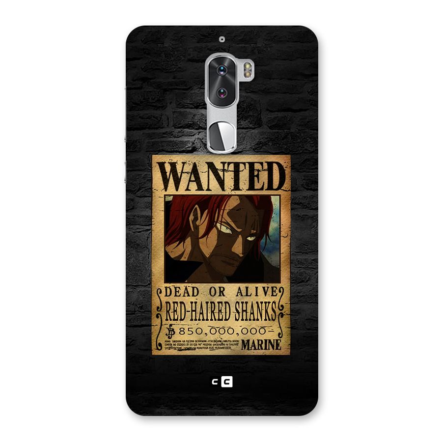 Shanks Wanted Back Case for Coolpad Cool 1
