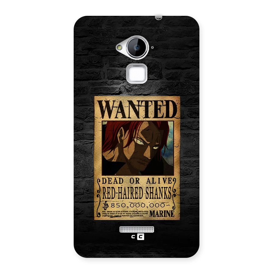 Shanks Wanted Back Case for Coolpad Note 3
