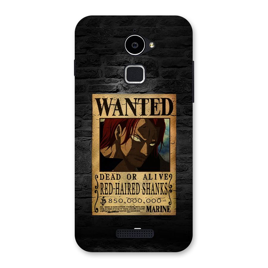 Shanks Wanted Back Case for Coolpad Note 3 Lite