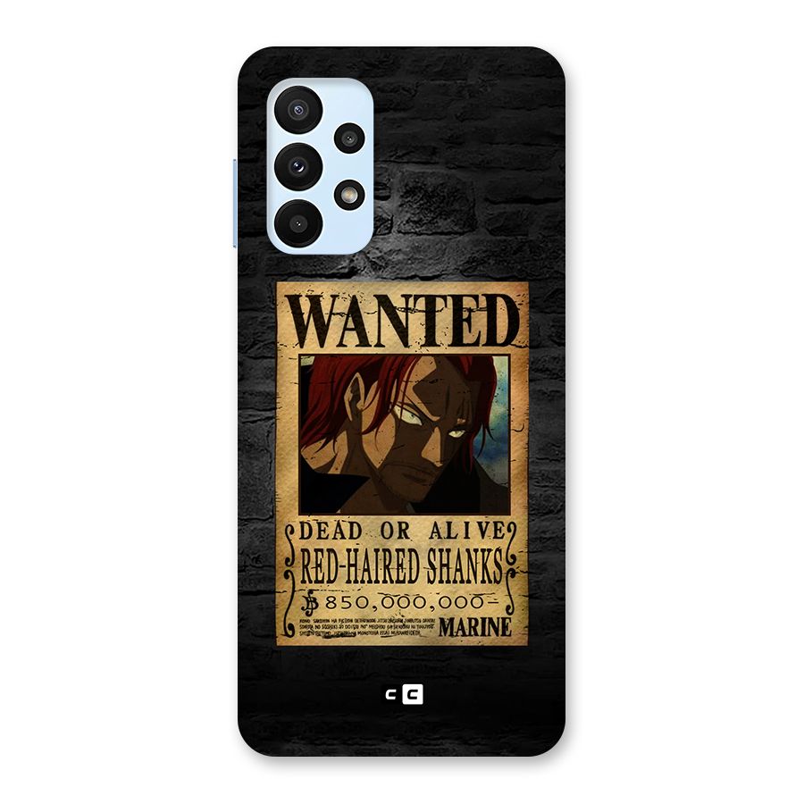 Shanks Wanted Back Case for Galaxy A23