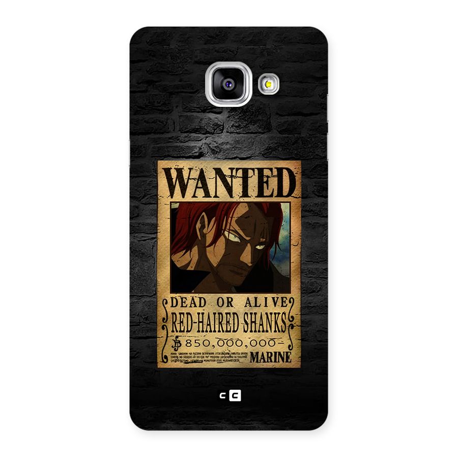 Shanks Wanted Back Case for Galaxy A5 (2016)