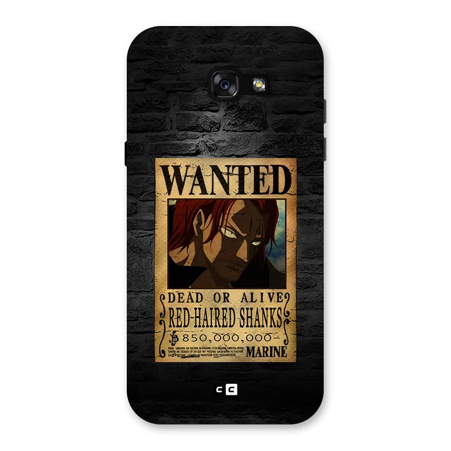 Shanks Wanted Back Case for Galaxy A7 (2017)