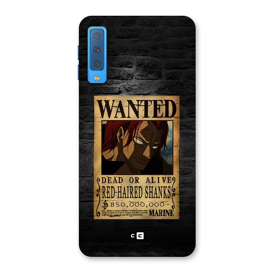Shanks Wanted Back Case for Galaxy A7 (2018)